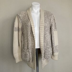Iro Yolane Cozy Oversize Knit Open Cardigan Shawl Collar Womens Size XS